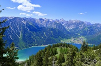 Blick von Rofangebirge ins Karwendelgebirge